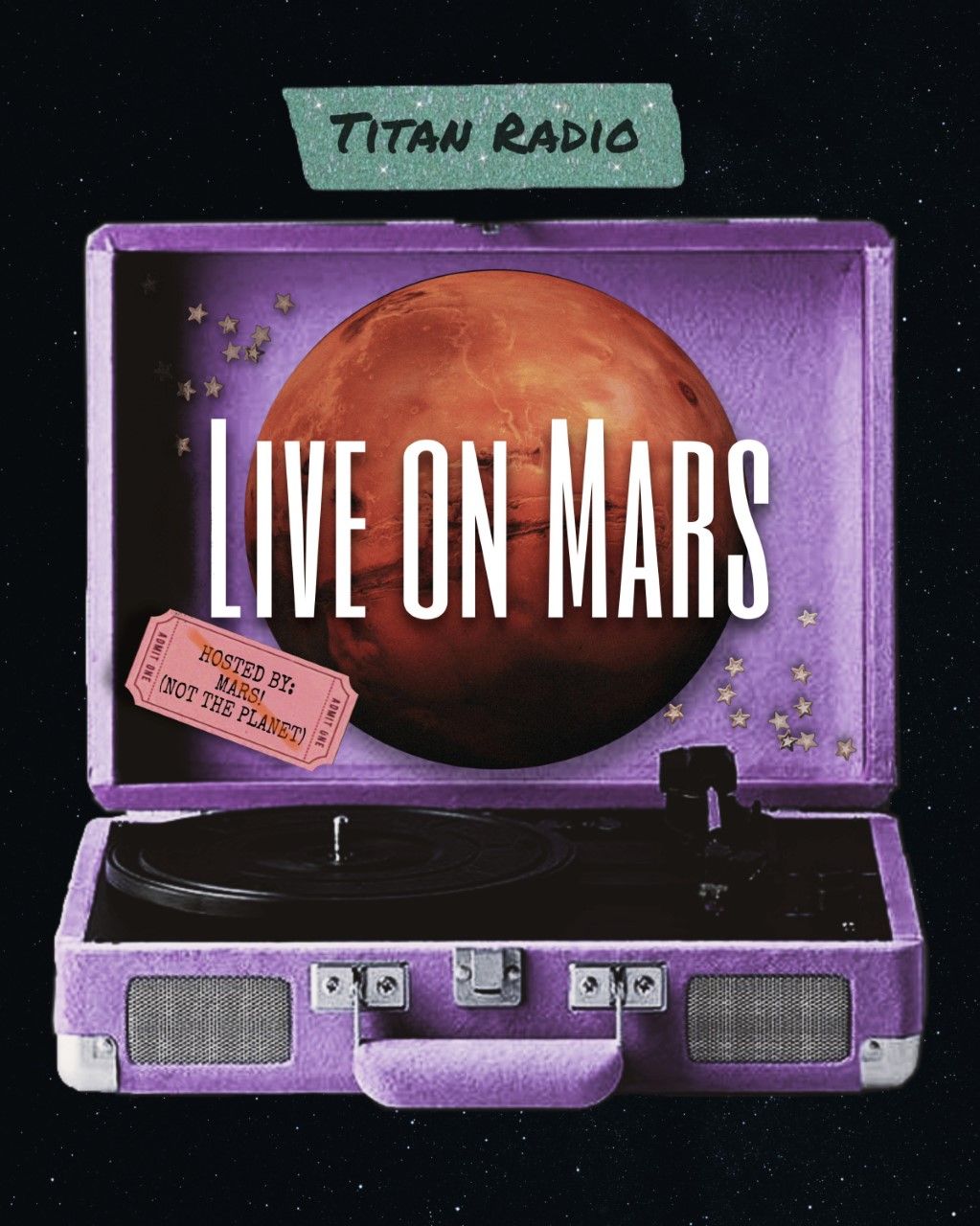 Live on Mars DJ show logo 2022