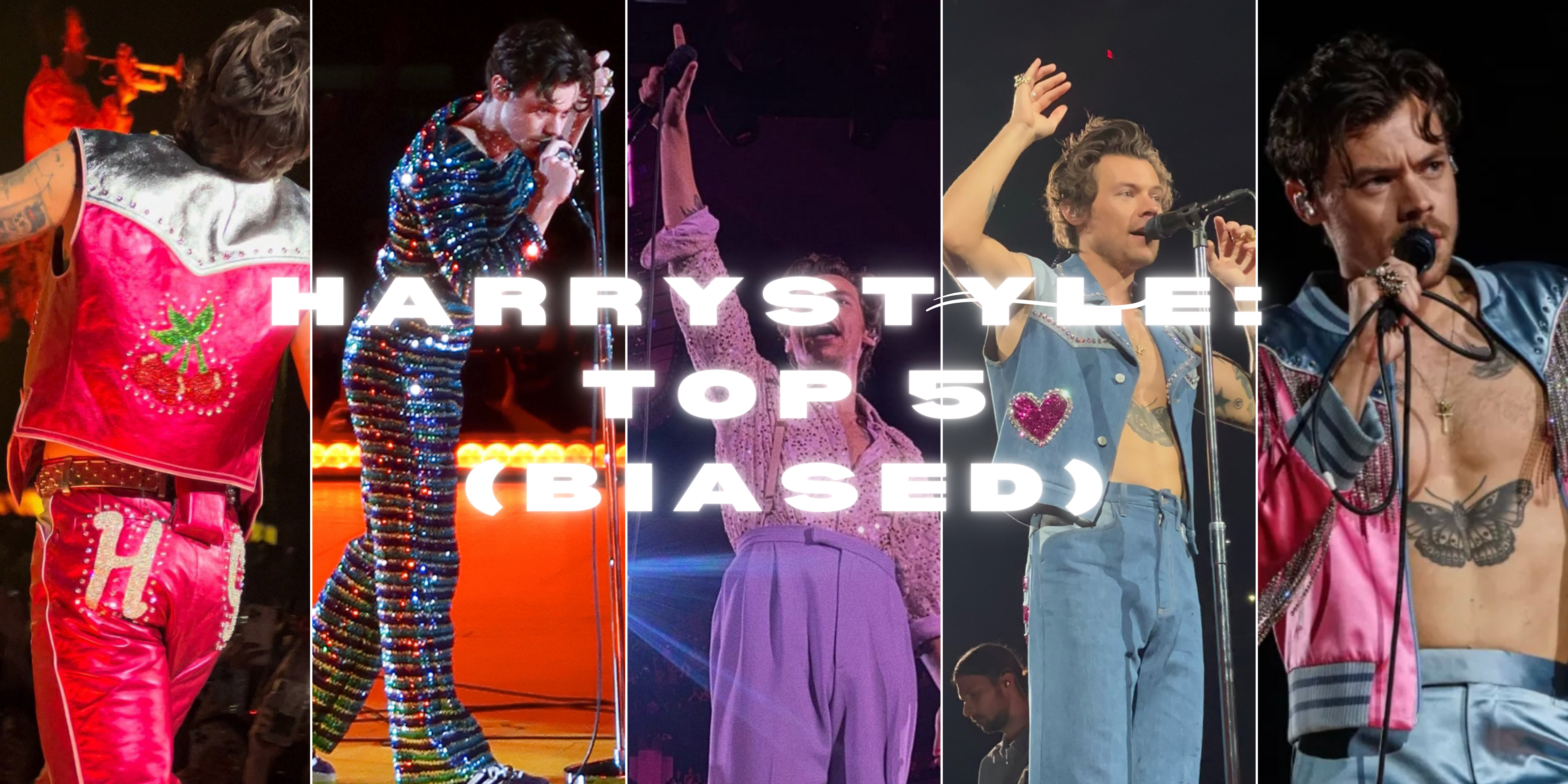 Harry Styles Top 5 Love On Tour Outfits in My Complete BIASED Opinion